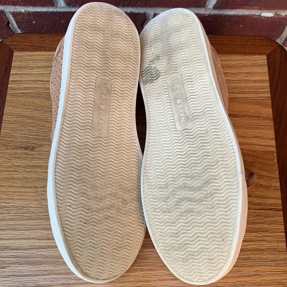 Lucky Brand Laurina Tan Leather Lace Up Sneakers - Picture 8 of 9